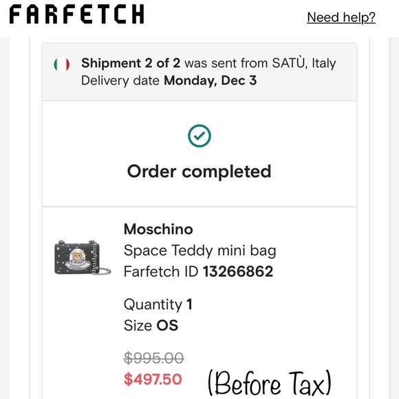 Moschino Space Teddy Mini Bag - Picture 7 of 7